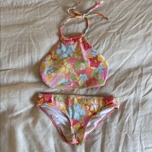 Billabong Floral Halter Bikini Set